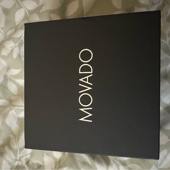 Movado Men's Black and Silver Watch - Picture 3 of 3